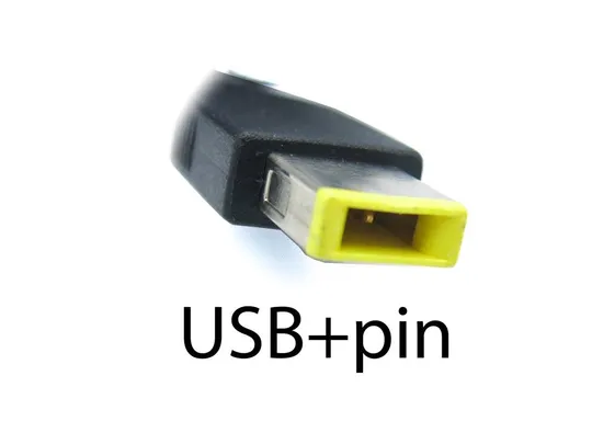 Купити Блок питания для Lenovo 20V 3.25A 65W (USB+pin) Прямоугольный желтый (ADLX65NLC3A) ORIGINAL