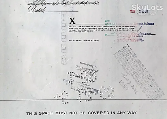 Купити Акція Сертифікат на 100 Акцій General Foods Corporation 1968 США Mt 16