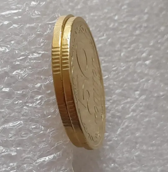 (3303) 50 копійок 1992 1АЕк поворот (порушення соосності) - 2 монети одним лотом (50 копеек 1992 1АЕк брак) Недорого