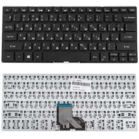 Клавіатура для ноутбука  ACER (Spin: SP111-32) rus, black, без кадру Ціна