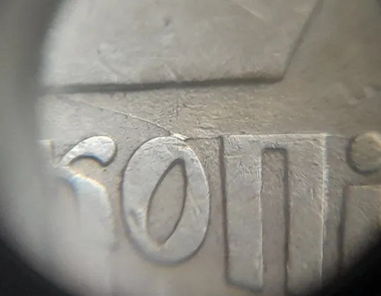 (7180) 25 копійок 1992 3БАм різновид розколів в слові "КОПІЙОК" на реверсі (25 копеек 1992 3БАм брак) З аукціону