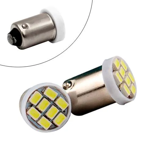 LED BA9S T4W лампа в автомобиль 2шт, 8 SMD 3020, белый Ціна