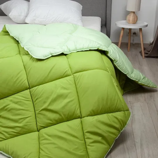 Купити Одеяло полуторное ТЕП Alaska 1-00150-28628 150х205 см оливковое с салатовым