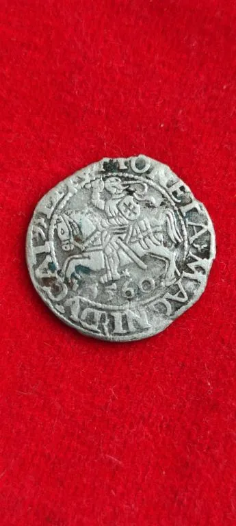 1560г монета  полугрош серебро,Литва, интересная kr136 З аукціону