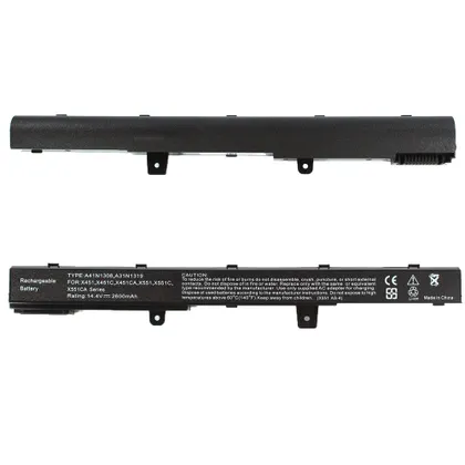 фото, Батарея для ноутбука ASUS A31N1319 (X451MA, X551MA, F551MA, F200MA) 14.4V 2600mAh, Black
