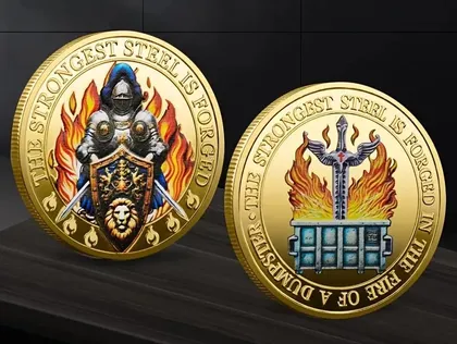 фото, Сувенірна монета: " Рицар ".