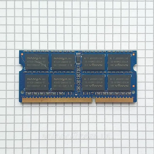 Купити Модуль пам&#039;яті Nanya 2GB 2Rx8 PC3-8500S (DDR3) NT2GC64B8HA1NS-BE для ноутбука