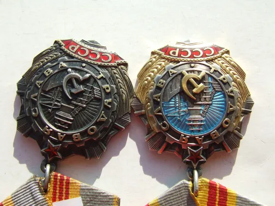 Орден Трудова слава 2 ст №9119 і 3 ст. 488060 +доки на Романова Л. наг. 1981 р. і 1988 р. Характеристики