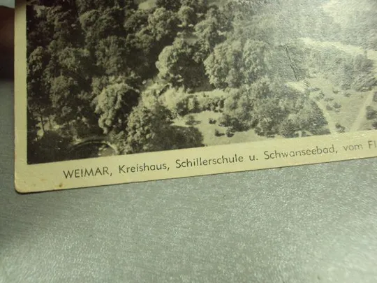 открытка weimar kreishaus schillerschule германия веймар 1945 №10285м З аукціону