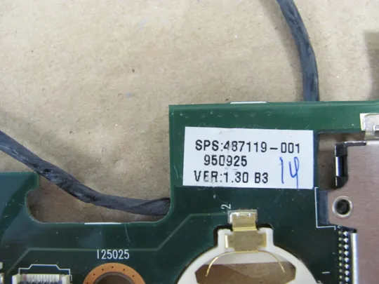 номер0320-8 Плата PCMCIA  487119-001 6050A2153501 для HP Compaq 6730B 6735b оригінал Продаж