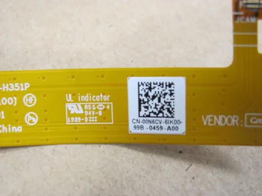 382-25 шлейф WEB NBX0002IK00 EDQ51 LF-H351P 00N6CV для Dell Alienware M15 R3 R4 оригінал Де купити