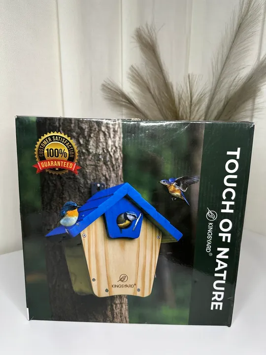 Деревʼяний будиночок для птахів KINGSYARD (22) Ціна