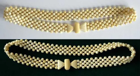 Антикварне кольє слонова кістка 1930 Holland З аукціону