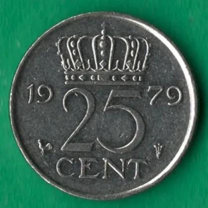 фото, 25 центів 1979 року Нідерланди [КВ]
