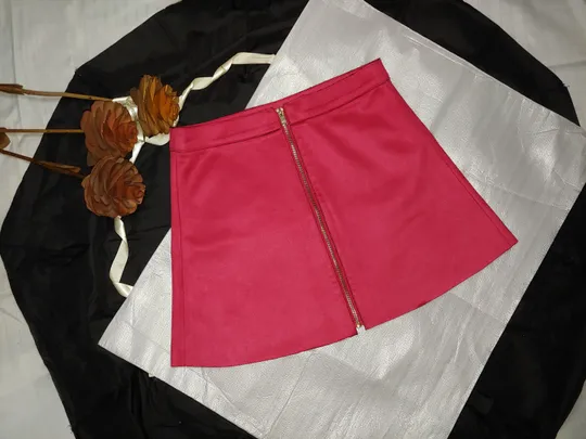 Плотная тёплая подростковая Юбка на замке цвет фуксия размер 38 Де купити