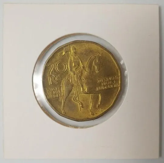 Чехия 20 крон 2020 год aUNC Ціна