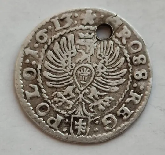Редкая Серебряная монета 1613 года Польша король Сигизмунд Ваза оригинал olm338 Ціна