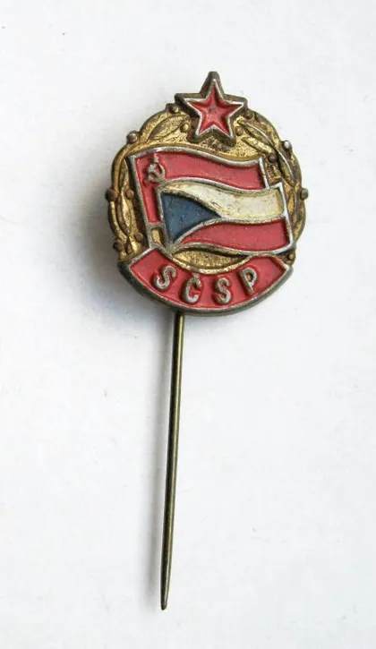 фото, СССР - ЧССР = ФЛАГИ = значок - ЧЕХОСЛОВАКИЯ = тяж.металл =