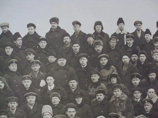 фотография 3й областной межсекционный съезд инжтехработников профсоюзов урала 1929 28х45 см №2321 Де купити