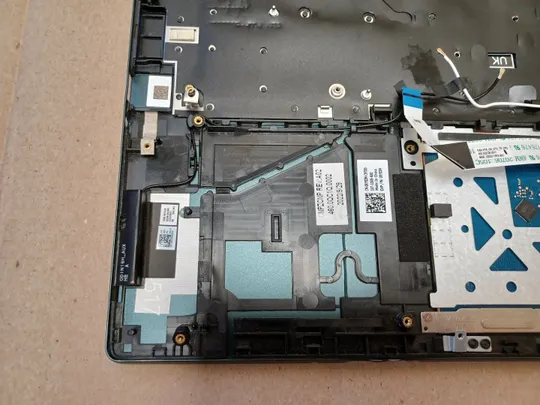 номер1059-17 корпус кришка палмрест 0RYX3M 460.0QC1Q.0002 з клавіатурою 048GGR для Dell  Inspiron 16 Plus 7620 7625 корпус топкейс верхня панель палмрест cover-C тачпад оригінал Характеристики