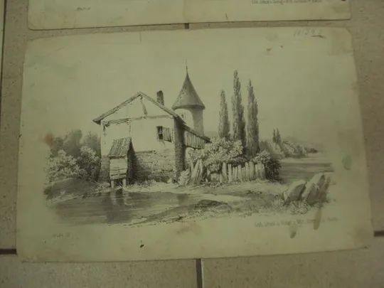 литографии германия архитектура lith druck u verlag v wilh hermes in berlin лот 2 шт №8339 З аукціону