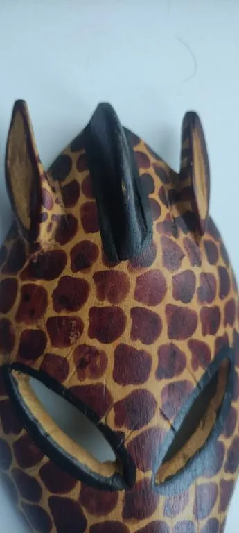 Винтажная маска "Жираф" из восточной Африки, ручная работа, очень интересный предмет bg343 Інтернет-аукціон