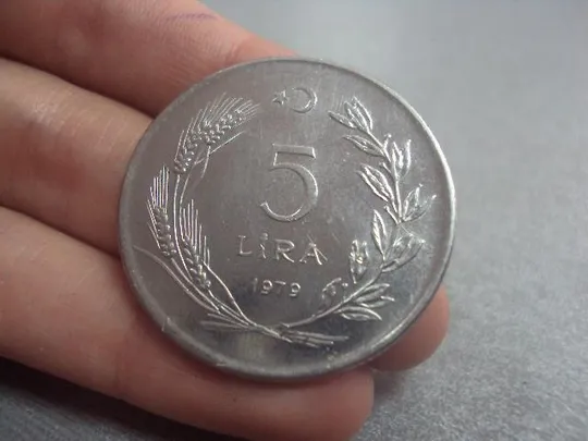 Купити монета турция 5 лир 1979 сохран №7908
