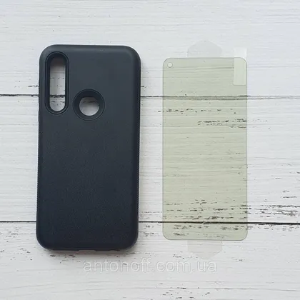 фото, Чохол Motorola Moto G Power для телефона протиударний + захисне скло Verizon Black