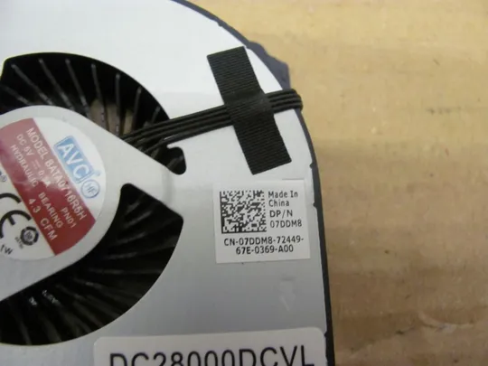 номер0170-1 Вентилятор (кулер, FAN) 07DDM8 для DELL Precision M6800 оригінал З аукціону