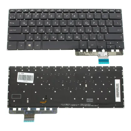 фото, Клавіатура для ноутбука ASUS (UX450 series) ukr, black, без фрейма, підсвічування клавіш