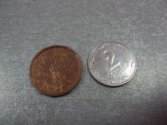 монета канада 1 цент 1995 №9536 Ціна