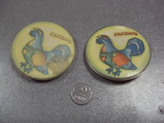 знак детский птица глухарь лот 3 шт №826 Ціна