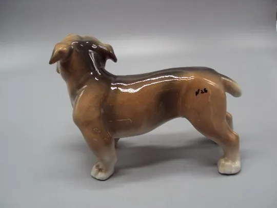 Купити Фигура фарфор статуэтка Германия HUS Unterweissbach собака бульдог собачка высота 12,5 см №14255