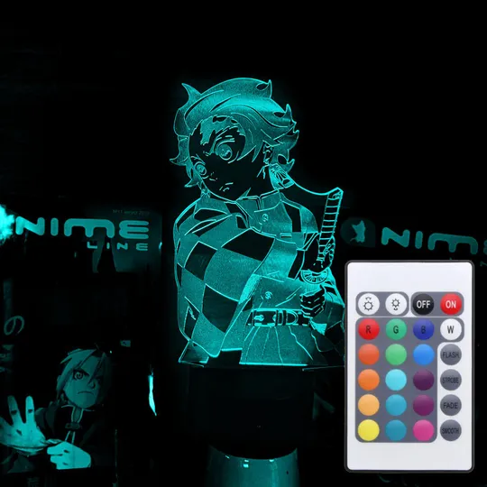 Акриловий світильник-нічник з пультом 16 кольорів Камадо Танджіро tty-n001806 Ціна