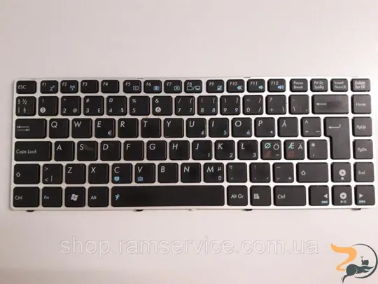 Клавіатура для ноутбука ASUS UL30v, UL30, UL80, X32, K42, A42, X43, A43, N82, U35, U31, б/в Ціна