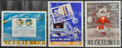 фото, Либерия Космос Аполло-11 1969