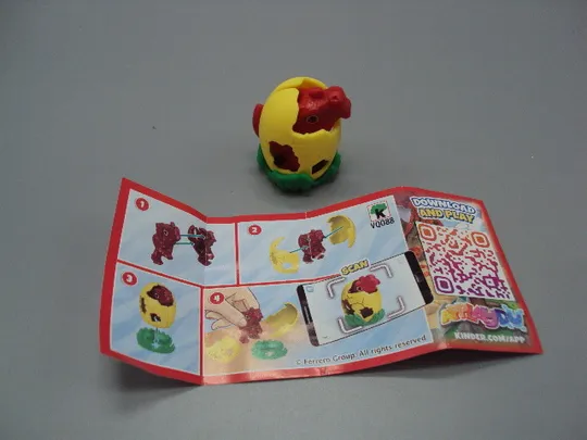 Фигурка киндер сюрприз VQ088 Ferrero дракон в яйце дракончик яйцо №18614л Ціна