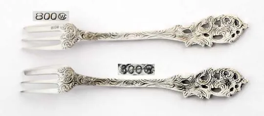 Виделочки CH. WIDMANN 2 шт. №1 срібло 800 проба З аукціону