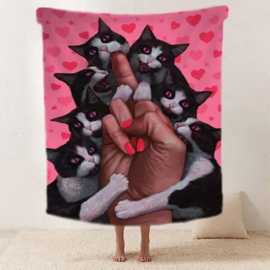 Купити Плед 3D Смелые котики 2530_A 11961 160х200 см