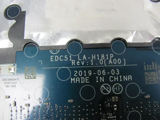 номер0323-7 материнська плата РОБОЧА SRFDM i5-9400H EDC51 LA-H181P для Dell Latitude 5501 5511 Mainboard Материнка Основна плата Системна плата Плата системи motherboard З аукціону