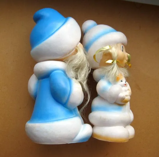 ДІД МОРОЗ і СНІГУРОЧКА  = ГУМОВІ ІГРАШКИ  = СРСР Характеристики