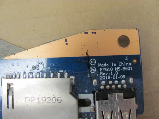 номер0341-14 плата USB CARD READER NBX0001LW10 EYG10 NS-B601 для  Lenovo Yoga 530-14IKB 530-14ARR Плата USB додаткова плата дод плата перехідник usb usb port usb board оригінал Де купити