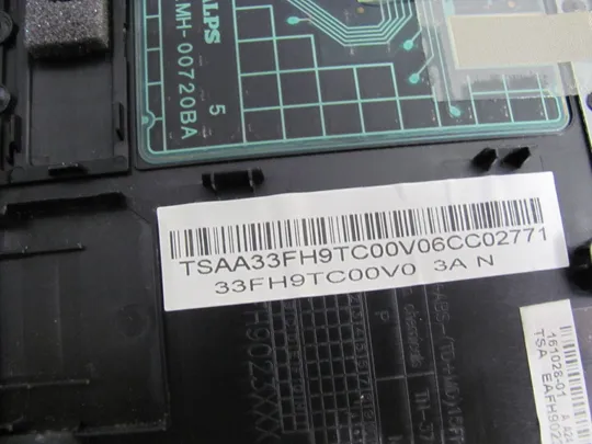 418-3  Кришка панель палмрест та тачпад 33FH9TC00V0 для  FUJITSU A555 A557  оригінал З аукціону