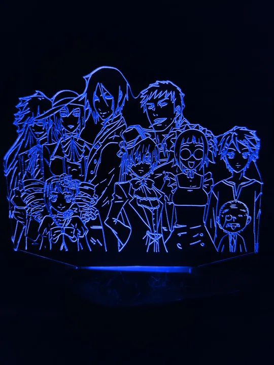 Акриловий світильник-нічник Темний Дворецький синій tty-n000849 Ціна