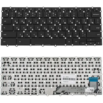 фото, Клавіатура для ноутбука ASUS (C523 series) rus, black, без кадру