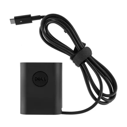 фото, Оригінальний блок живлення для ноутбука DELL TYPE-C 30W, black