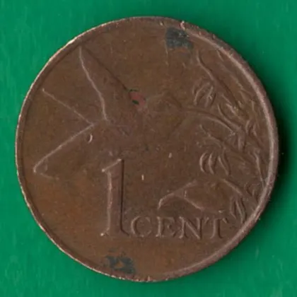 фото, 1 цент 2001 року Тринідад і Тобаго [КВ]