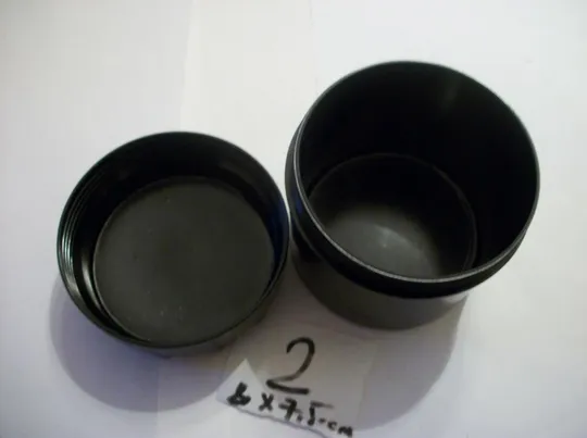 Футляр к Объектив Юпитер-9, ЮПИТЕР-9 . Оригинальный черный, бакелитовый с маркировкой. отл З аукціону