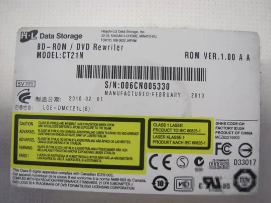 №264-8 DVD-привод для ASUS N61J N61D N61 N52D X64V N61JQ оригінал Продаж