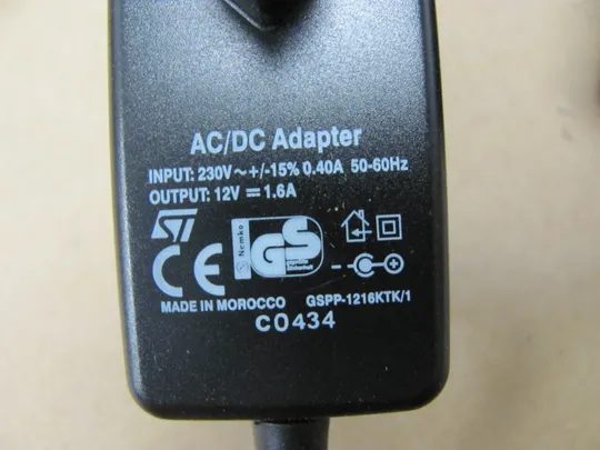 адаптер живлення GSPP-1216KTK\1 12V 1.6A 5.5 * 2.1 mm оригінал ЦІКАВИТЬ ОПТ Де купити